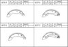 ASIMCO K7711 Brake Shoe Set